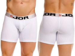 JOR Men's Underwear 2329 Cronos Boxer Briefs Color White thumbnail 1