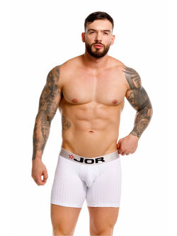 JOR Men's Underwear 2329 Cronos Boxer Briefs Color White thumbnail 2