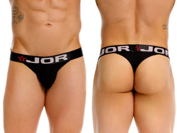 JOR Men's Underwear 2333 Cronos Thongs Color Black thumbnail 1