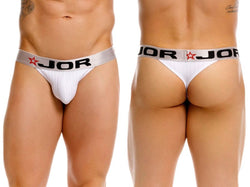 JOR Men's Underwear 2333 Cronos Thongs Color White thumbnail 1