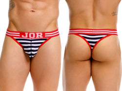 JOR Men's Underwear 2337 Santorini Thongs Color Stripes thumbnail 1