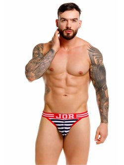 JOR Men's Underwear 2337 Santorini Thongs Color Stripes thumbnail 2