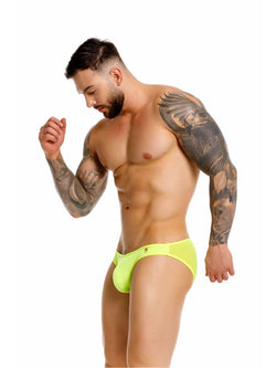 JOR Men's Underwear 2353 Origin Bikini Color Neon Green thumbnail 4