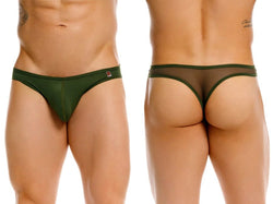 JOR Men's Underwear 2354 Origin Thongs Color Green thumbnail 1