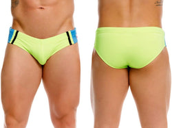 JOR Men's active and swimwear 2384 Wind Swim Briefs Color Green thumbnail 1