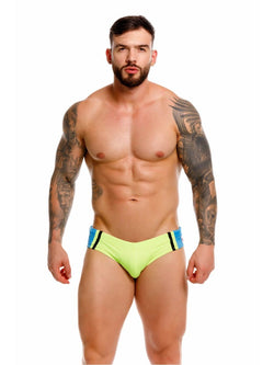 JOR Men's active and swimwear 2384 Wind Swim Briefs Color Green thumbnail 2