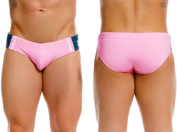 JOR Men's active and swimwear 2384 Wind Swim Briefs Color Pink thumbnail 1