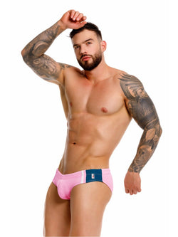 JOR Men's active and swimwear 2384 Wind Swim Briefs Color Pink thumbnail 4