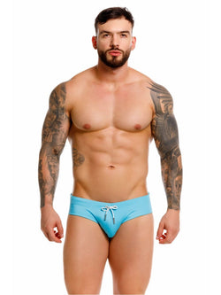 JOR Men's active and swimwear 2387 Travel Swim Briefs Color Turquoise thumbnail 2