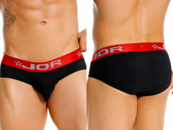 JOR 2443 Men's Underwear Astor Stylish Briefs Color Black thumbnail 1