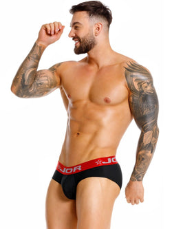 JOR 2443 Men's Underwear Astor Stylish Briefs Color Black thumbnail 4