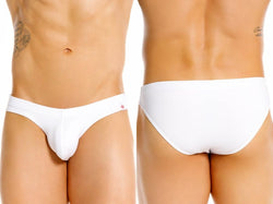 JOR 2450 Men's Underwear Invisible Briefs Sleek Comfort Color White thumbnail 1