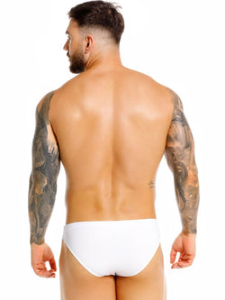 JOR 2450 Men's Underwear Invisible Briefs Sleek Comfort Color White thumbnail 3