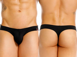 JOR 2451 Men's Underwear Invisible Sleek Thongs Color Black thumbnail 1