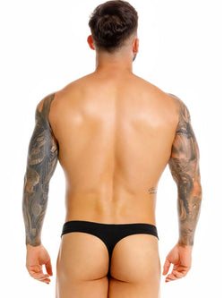 JOR 2451 Men's Underwear Invisible Sleek Thongs Color Black thumbnail 3
