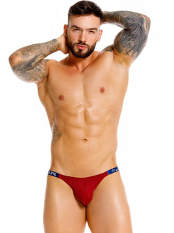 JOR 2459 Men's Underwear Eros Thongs Sleek Fit Color Wine thumbnail 2