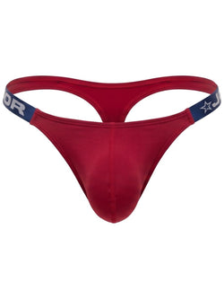 JOR 2459 Men's Underwear Eros Thongs Sleek Fit Color Wine thumbnail 4