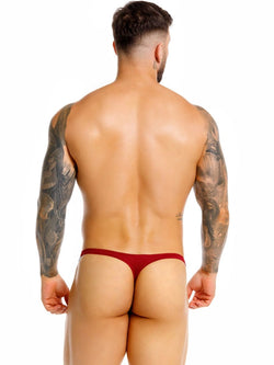 JOR 2459 Men's Underwear Eros Thongs Sleek Fit Color Wine thumbnail 3