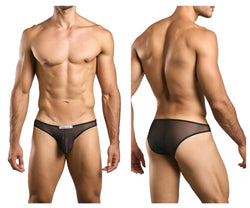 JUSTIN+SIMON Men's Underwear XSJ01 Classic Bikini Color Black Mesh thumbnail 1