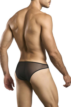 JUSTIN+SIMON Men's Underwear XSJ01 Classic Bikini Color Black Mesh thumbnail 3