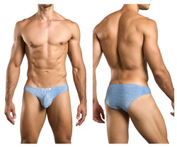 JUSTIN+SIMON Men's Underwear XSJ01 Classic Bikini Color Lurex Blue thumbnail 1