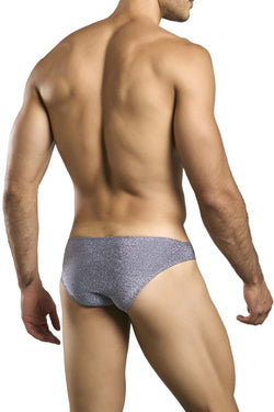 JUSTIN+SIMON Men's Underwear XSJ01 Classic Bikini Color Lurex Gray thumbnail 3