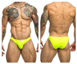 JUSTIN+SIMON Men's Underwear XSJ01 Classic Bikini Color Neon Green thumbnail 1