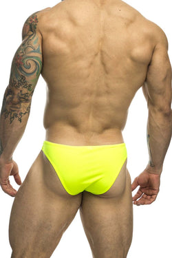 JUSTIN+SIMON Men's Underwear XSJ01 Classic Bikini Color Neon Green thumbnail 3