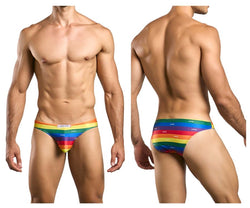JUSTIN+SIMON Men's Underwear XSJ01 Classic Bikini Color Pride Flag thumbnail 1