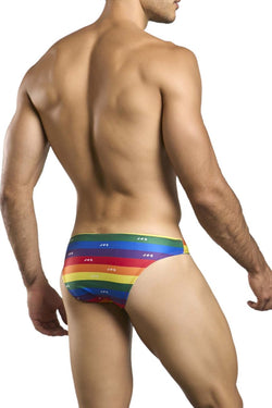 JUSTIN+SIMON Men's Underwear XSJ01 Classic Bikini Color Pride Flag thumbnail 3