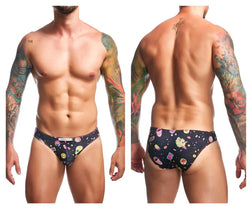 JUSTIN+SIMON Men's Underwear XSJ01 Classic Bikini Color Psycodelic thumbnail 1