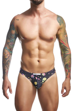 JUSTIN+SIMON Men's Underwear XSJ01 Classic Bikini Color Psycodelic thumbnail 2
