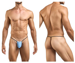 JUSTIN+SIMON Men's Underwear XSJ02 Classic G-String Color Baby Blue thumbnail 1