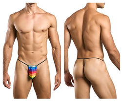 JUSTIN+SIMON Men's Underwear XSJ02 Classic G-String Color Pride Flag thumbnail 1
