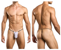 JUSTIN+SIMON Men's Underwear XSJ02 Classic G-String Color White Mesh thumbnail 1
