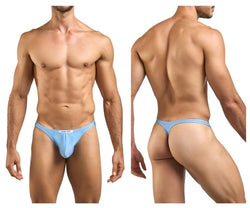 JUSTIN+SIMON Men's Underwear XSJ03 Classic Thongs Color Baby Blue thumbnail 1