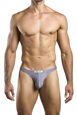 JUSTIN+SIMON Men's Underwear XSJ03 Classic Thongs Color Lurex Gray thumbnail 2