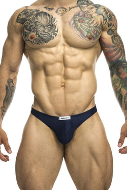 JUSTIN+SIMON Men's Underwear XSJ03 Classic Thongs Color Navy thumbnail 2