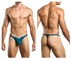 JUSTIN+SIMON Men's Underwear XSJ03 Classic Thongs Color Opal Green thumbnail 1