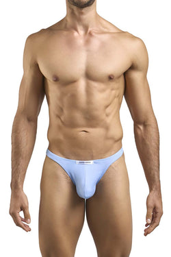JUSTIN+SIMON Men's Underwear XSJ03 Classic Thongs Color Peach Blue thumbnail 2