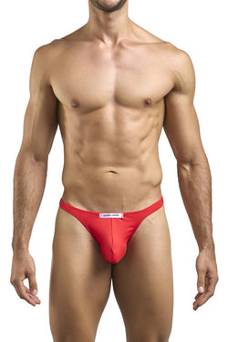 JUSTIN+SIMON Men's Underwear XSJ03 Classic Thongs Color Peach Red thumbnail 2