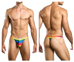 JUSTIN+SIMON Men's Underwear XSJ03 Classic Thongs Color Pride Flag thumbnail 1