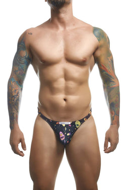 JUSTIN+SIMON Men's Underwear XSJ03 Classic Thongs Color Psycodelic thumbnail 2