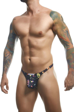 JUSTIN+SIMON Men's Underwear XSJ03 Classic Thongs Color Psycodelic thumbnail 4