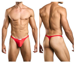 JUSTIN+SIMON Men's Underwear XSJ03 Classic Thongs Color Red thumbnail 1
