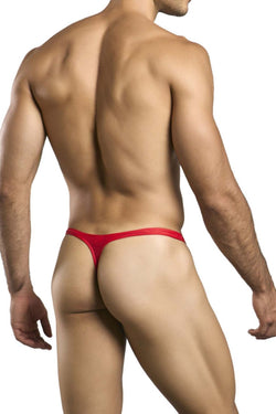 JUSTIN+SIMON Men's Underwear XSJ03 Classic Thongs Color Red thumbnail 3
