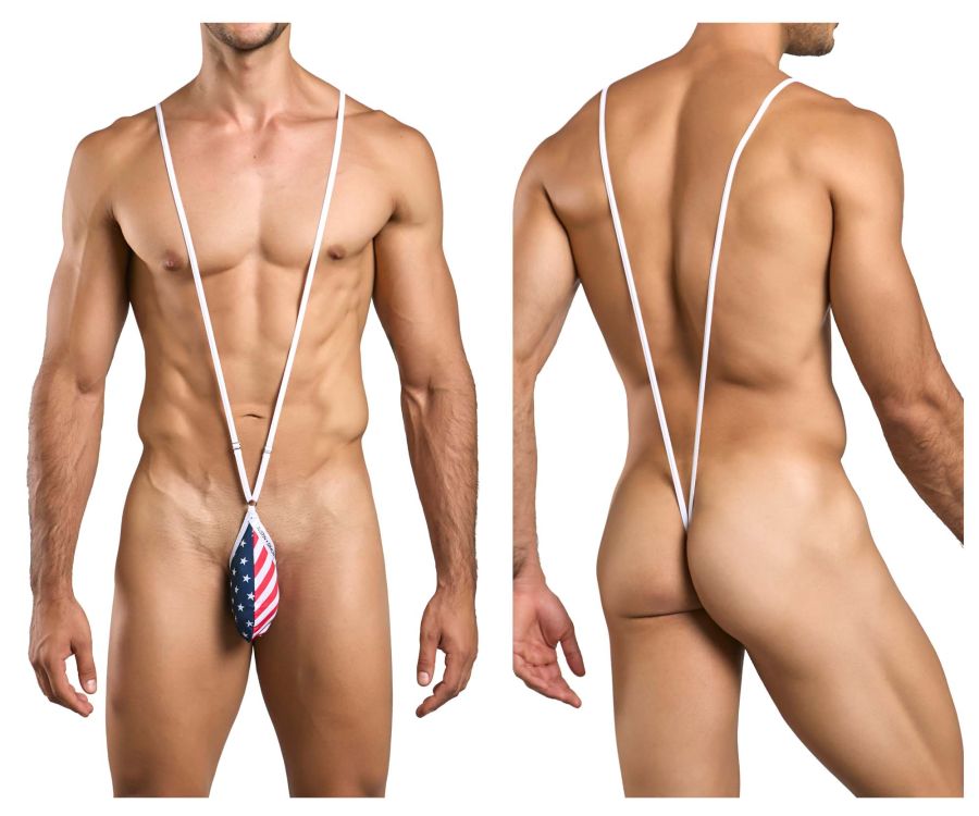 JUSTIN+SIMON Men's Underwear XSJ04 Sling Color USA Flag