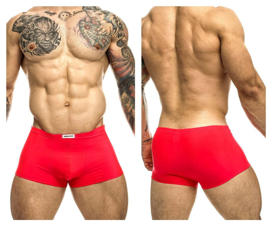 JUSTIN+SIMON Men's Underwear XSJ08 Classic Trunks Color Coral
