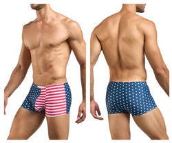 JUSTIN+SIMON Men's Underwear XSJ08 Classic Boxer Color USA Flag thumbnail 1