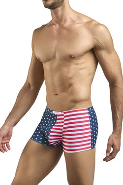 JUSTIN+SIMON Men's Underwear XSJ08 Classic Boxer Color USA Flag thumbnail 2
